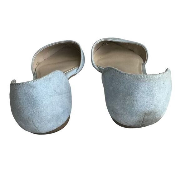 Aldo Women’s Suede D’Orsay Flats Light Blue Size 8.5 - Picture 4 of 7